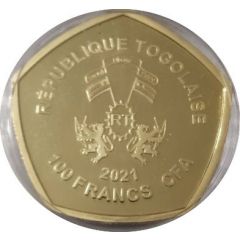 100 Francs CFA 100th anniversary of the Chinese Communist Party