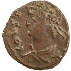 Nummus - Constans I GLORIA EXERCITVS, Heraclea