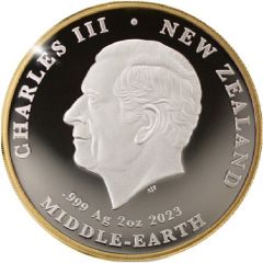 1 Dollar - Charles III 1st Portrait - Gandalf and Aragorn, Silver Proof