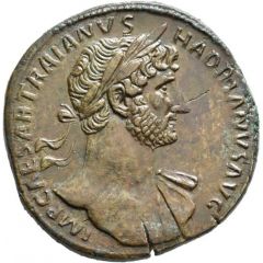 Sestertius - Hadrian PONT MAX TR POT COS III LIBERTAS RESTITVTA S C