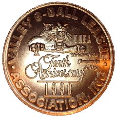 Token - Valley 8-Ball 10th Anniversary Tournament Las Vegas, Nevada