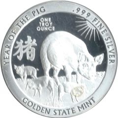 1 oz Silver Year of the Pig