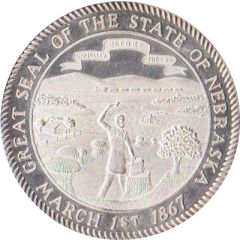 Token - Nebraska Centennial The State Seal