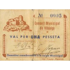 1 Peseta Vilajuïga