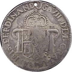 8 Reales - Fernando VII Zacatecas - Royalist Coinage