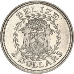 2 Dollars Battle of St. George`s Caye
