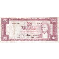 2 1/2 Lira Green reverse
