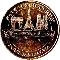 Monnaie de Paris Tourist Token - Bateaux-Mouches Pont de l`Alma