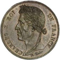10 Centimes - Charles X pattern of Tiolier