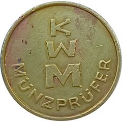 KWM token - KWM Münzprüfer 18.5 mm, big letters