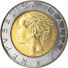 500 Lire Bank of Italy Centennial