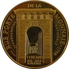 jeton touristique monnaie de paris Bordeaux rue porte de la monnaie 1150 ans