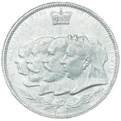 Medal - Victoria Diamond Jubilee; Four Generations, aluminium