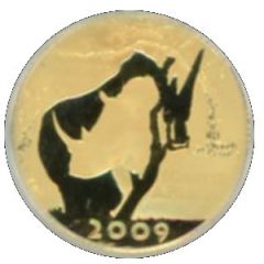 10 Rand - 1/10 Ounce Natura - White Rhino