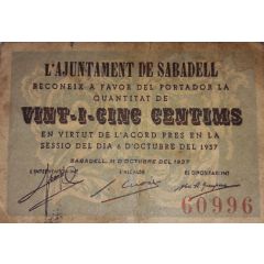 25 Céntimos Sabadell