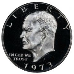 1 Dollar `Eisenhower Dollar` Silver Collectors` Issue