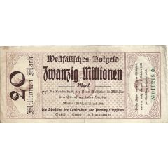 20 000 000 Mark Landesbank der Provinz Westfalen