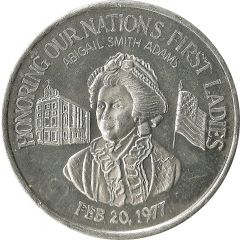 Mardi Gras Token - Krewe of Venus - Abigail Smith Adams New Orleans, Louisiana