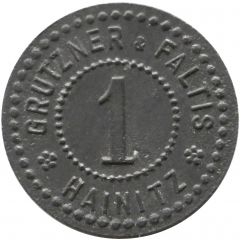 1 Pfennig - Hainitz Grützner and Faltis