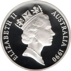 1 Dollar - Elizabeth II 3rd Portrait - International Year of Peace - Masterpieces in Silver
