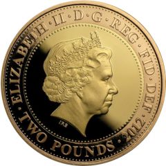 2 Pounds - Elizabeth II Charles Dickens, Gold Proof