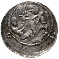 Denier - Ladislaus II the Exile Eagle and Rabbit, Kraków mint
