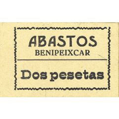 2 Pesetas Benipeixcar