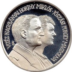 Medal - The Funeral of Vitéz Nagybányai Horthy Miklós and His Wife Ag