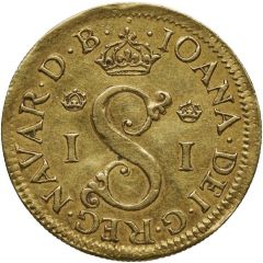 Gold Ecu - Joan of Albret