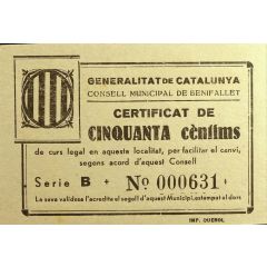 50 Céntimos Benifallet