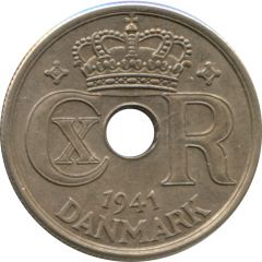 25 Øre - Christian X