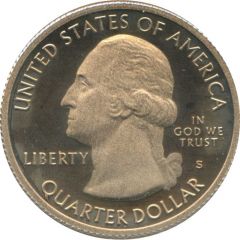1/4 Dollar `Washington Quarter` Mount Hood, Oregon