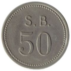 Token - S. B. 50 1952, copper-nickel