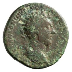 Sestertius - Marcus Aurelius and Lucius Verus CONG AVG III TR POT XX IMP III COS III S C
