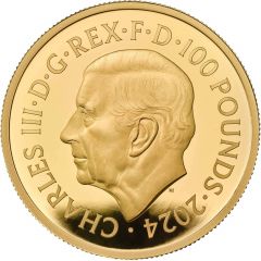 100 Pounds - Charles III Robin Hood, Gold Proof