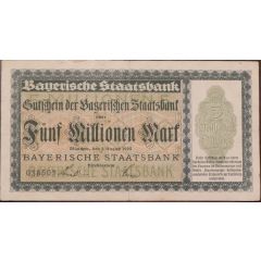 5 000 000 Mark Bayerische Staatsbank