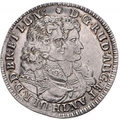 1/2 Thaler - Rudolph August and Anthony Ulrich