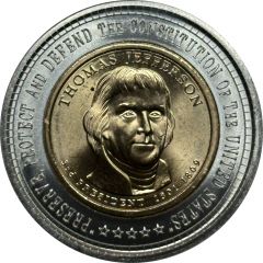 Presidential Oath Dollar Thomas Jefferson