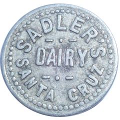 1 Quart Milk - Sadler`s Dairy Santa Cruz, California