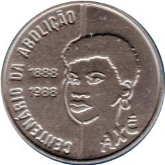 100 Cruzados PROVA - Abolition of Slavery, woman