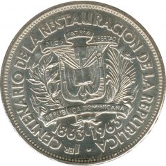 1/2 Peso Restoration of the Republic