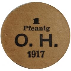 1 Pfennig - Bergedorf Oscar Hanitz