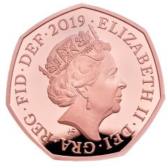 50 Pence - Elizabeth II D-Day Anniversary, Gold Piedfort