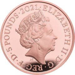 5 Pounds - Elizabeth II Royal Albert Hall, Gold Proof