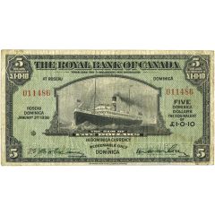 5 Dollars / 1 Pound and 10 Pence Royal Bank of Canada