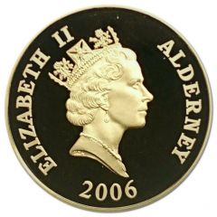 5 Pounds - Elizabeth II Royal Scot, Silver Proof Gold plated
