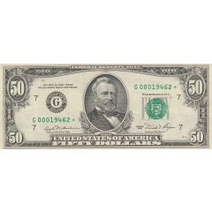 50 Dollars Federal Reserve Note, small portrait