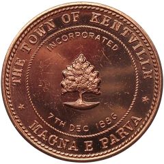 Medal - Old Home Week Celebrations Kentville, Nova Scotia
