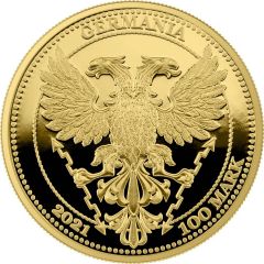 Bullion - 100 Mark Germania, Chestnut Leaf