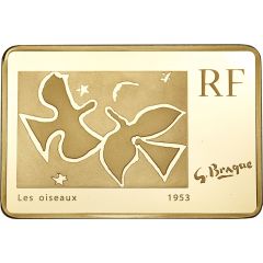 500 Euros Georges Braque, Gold Bullion